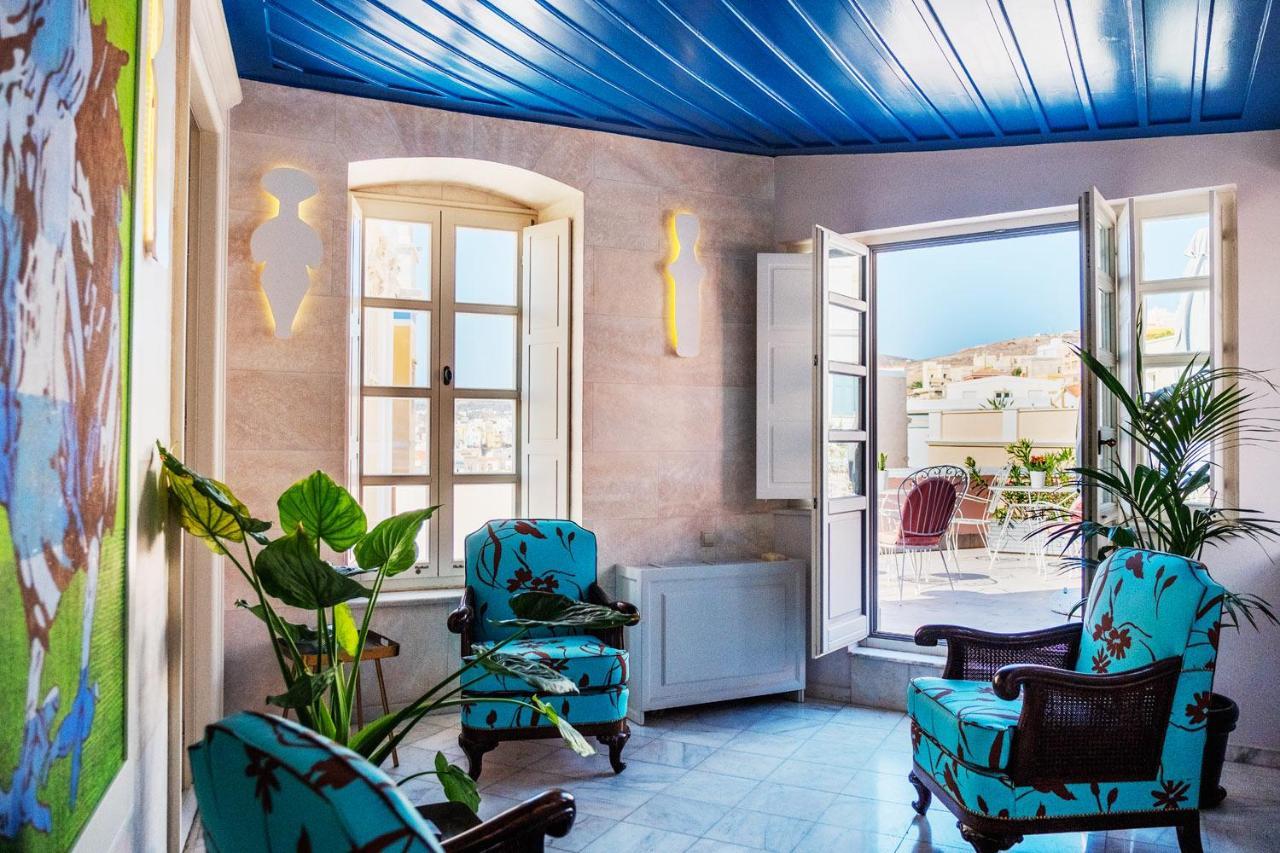 Villa Selena Ermoupoli Bagian luar foto