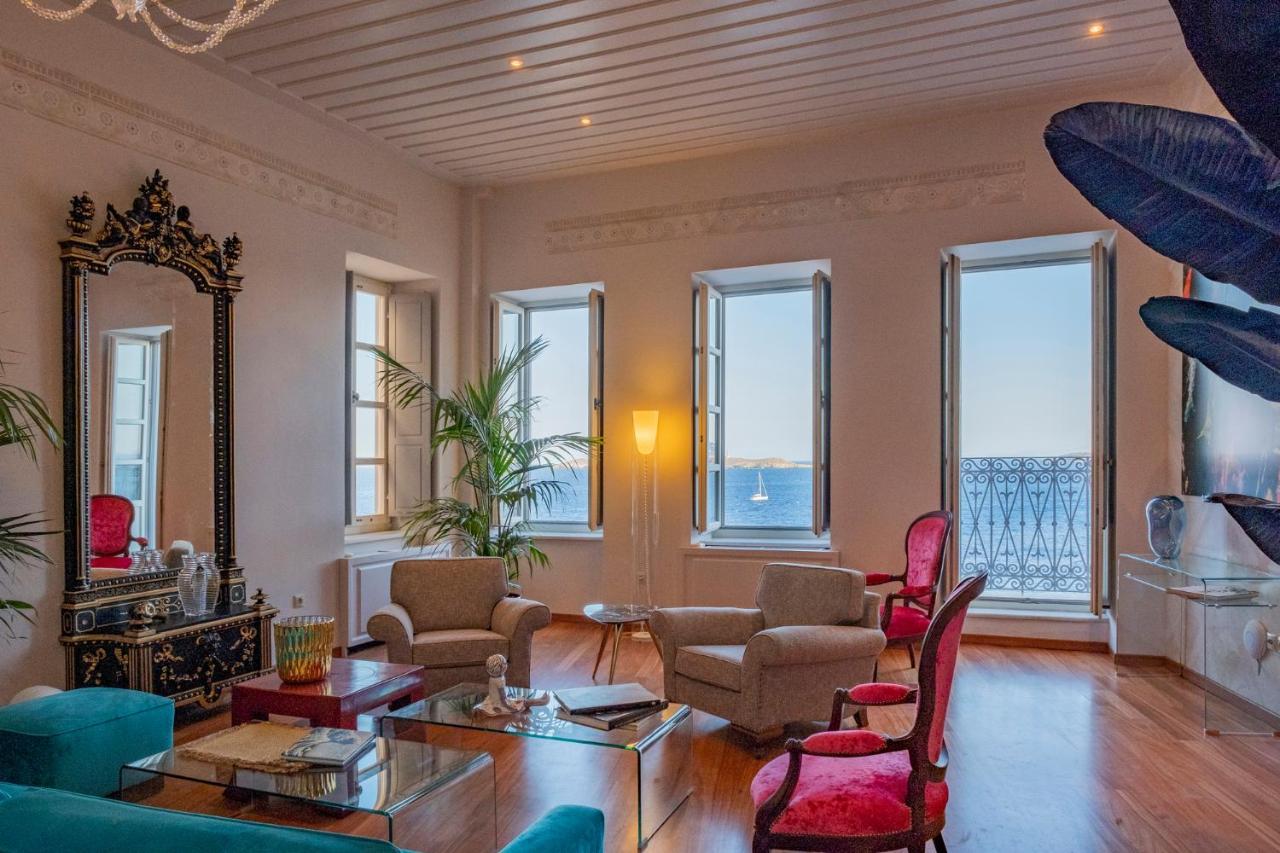 Villa Selena Ermoupoli Bagian luar foto